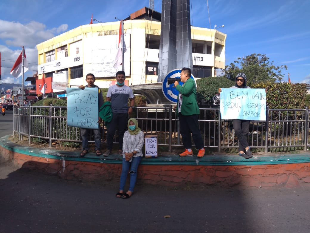 Peduli Gempa Lombok, Mahasiswa IAIK Gelar Aksi Penggalangan Dana