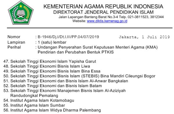 IAIK Terima Undangan dari DIKTIS