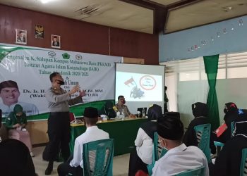 Polres Kotamobagu Beri? Penyuluhan Kamtibmas ke Peserta PKKMB IAI Kotamobagu