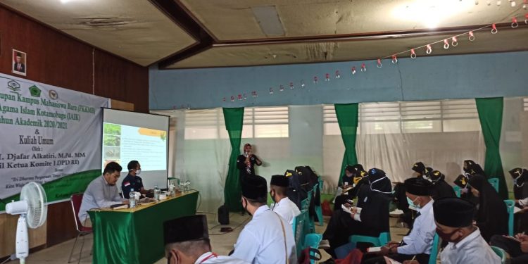 BNN Bolmong Sosialisasikan Bahaya Narkoba ke Peserta PKKMB IAI Kotamobagu